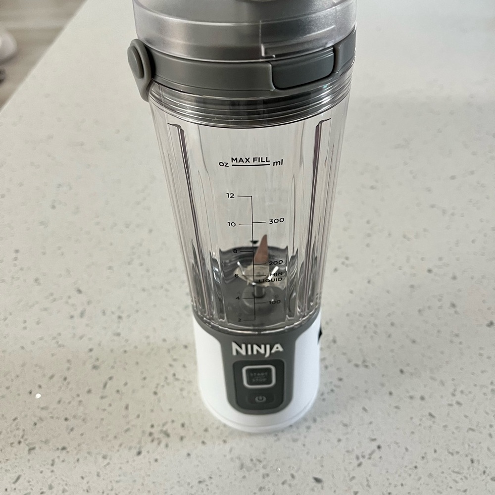 Ninja Personal Blender with Gray and White Accents